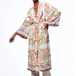 Zara Multicolor Floral Robe